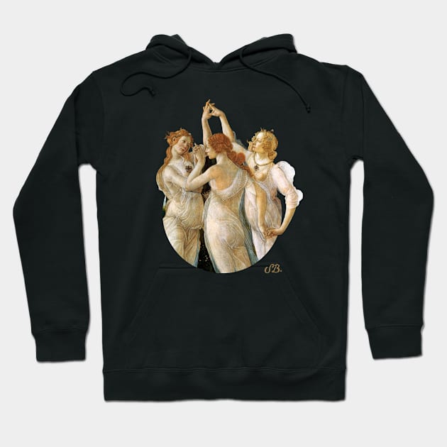 Primavera (detail – Three Graces) Hoodie by ArtOfSilentium